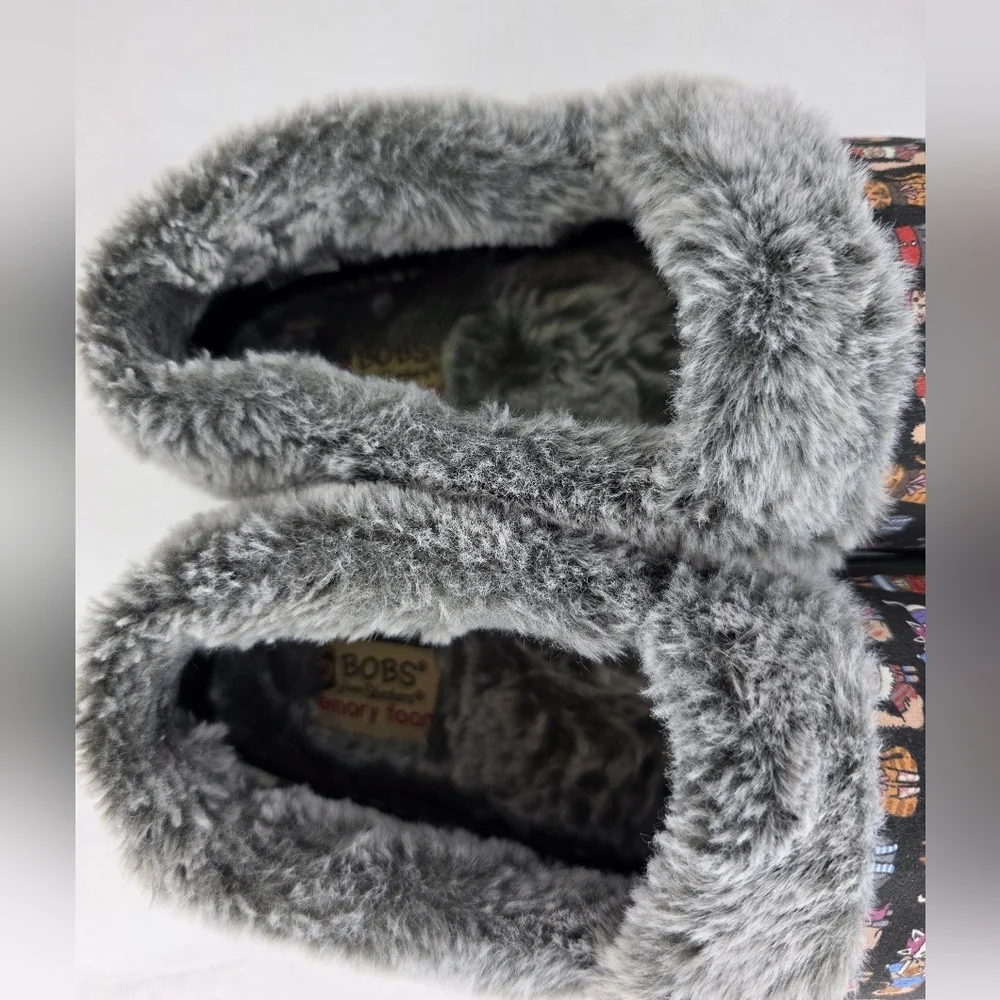 Skechers BOBS Too Cozy Cat Ages Slippers Colorful Cats Multicolor Women’s Size 8 - Picture 11 of 15
